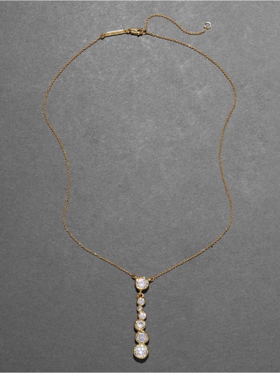 Alexis Bittar Jewelry - ALEXIS BITTAR Asterales Bubble Necklace Gold Clear C Z MY16